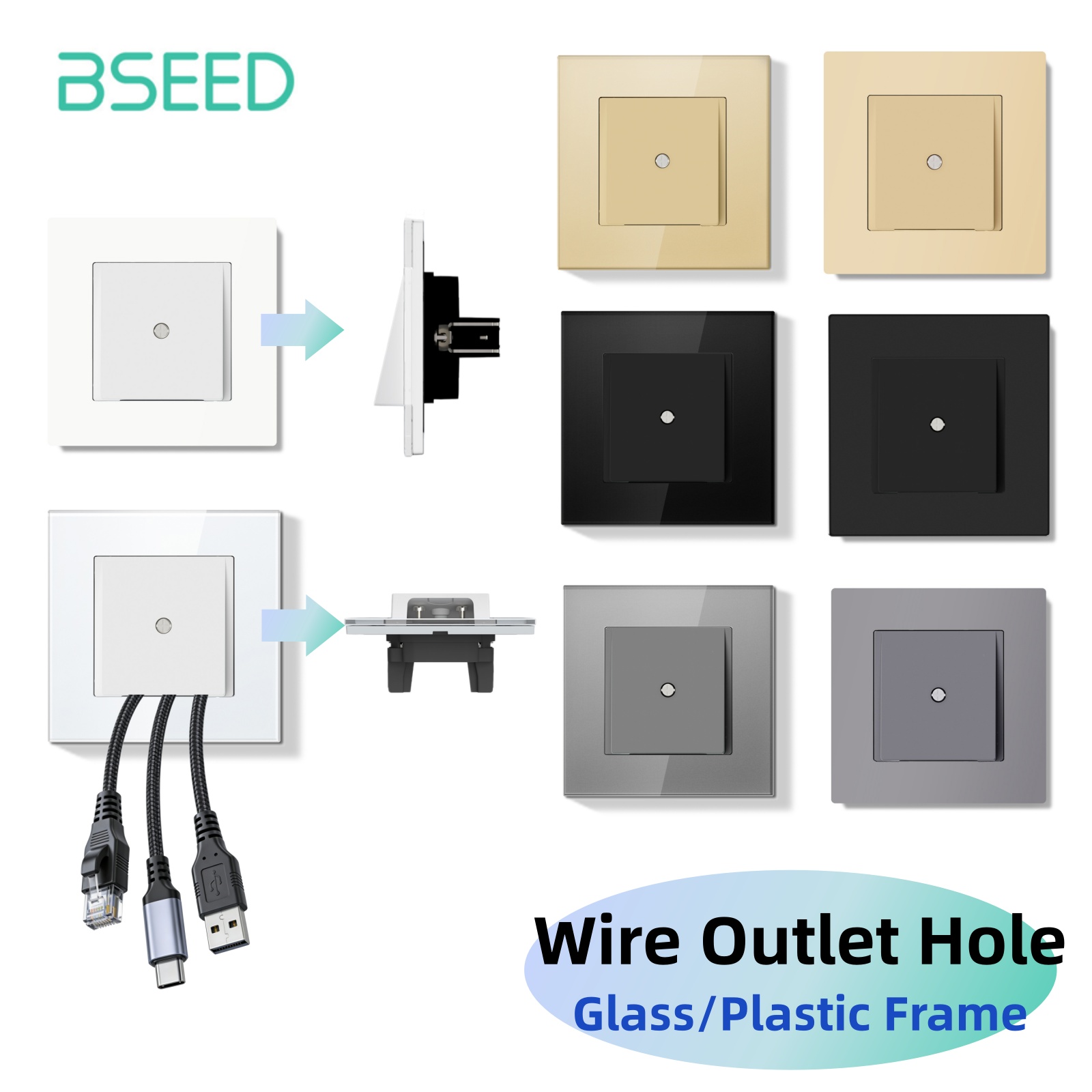 Home Improvement Warehouse - Bseed E Serisi Duvar Kablo Çıkış