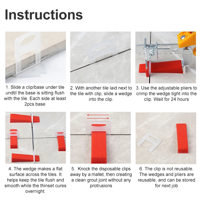 100 adet Seramik Karo Tesviye  - Tile Leveling Clip incelemesi ve fiyatı