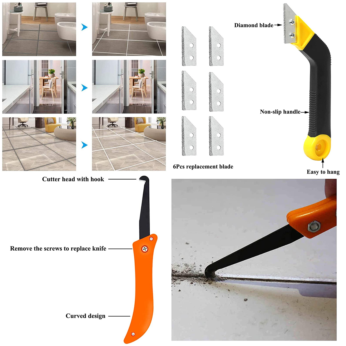 12 Parça Derz Temizleme Takımı - Grout Saw Removal incelemesi ve fiyatı